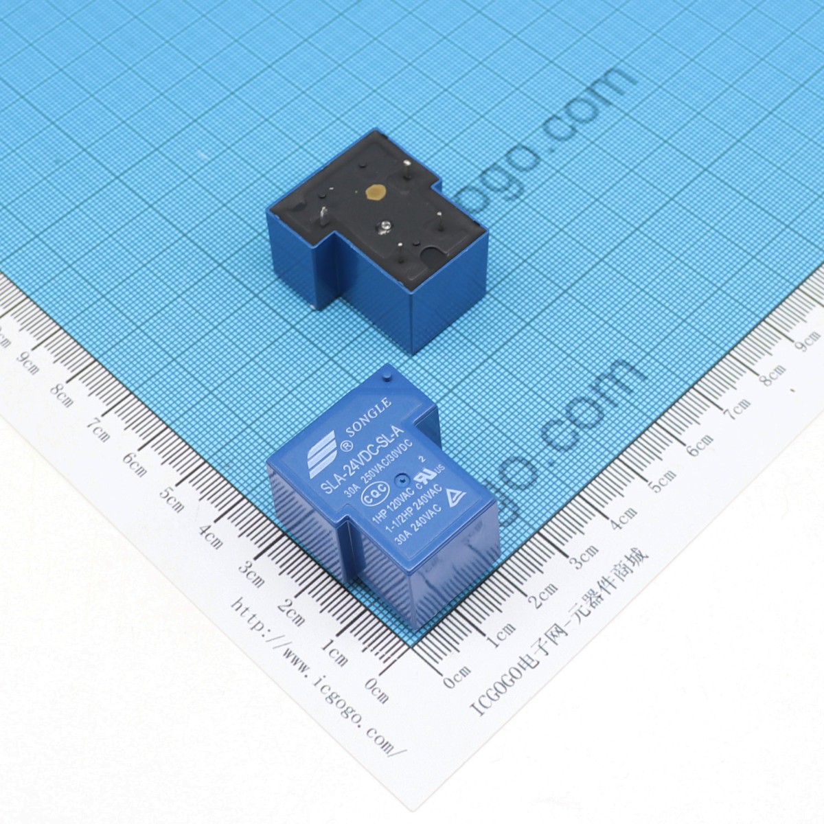 松乐 家电控制继电器 SLA-24VDC-SL-A 24V A型 常开 单组转换型 SONGLE RELAY 密封型 4P 4脚